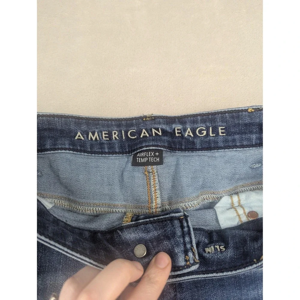 American Eagle Outfitters Jeans Mens 38x30 Blue Airflex+ Temp Tech Slim Med Wash